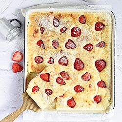 Bild Erdbeerpfannkuchen vom Blech