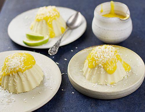 Bild Kokospudding mit Mangopüree