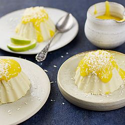 Bild Kokospudding mit Mangopüree