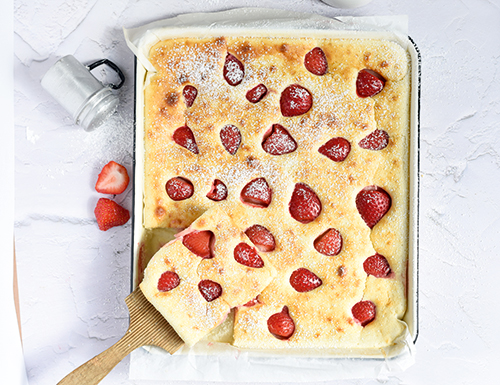 Bild Erdbeerpfannkuchen vom Blech